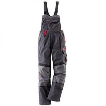 Terratrend Job 20185-m-6131 tamaño mediano de hombre active Plus mono - Gris/Rojo