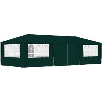 vidaXL Professional Party Tent with Side Walls 4x9 m Green 90 g/m