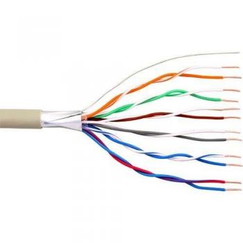 Cable Telefónico InLine® 12 Hilos, 6x2x0.6mm, para Instalación, 25m en Carrete