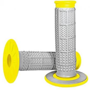 Renthal Puños Grip Ahusados Doble Componente Amarillo