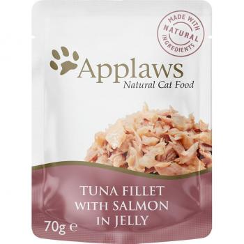 Applaws Cat Pouch Tuna & Salmon in Jelly 32 x 70g - Bulk Pack