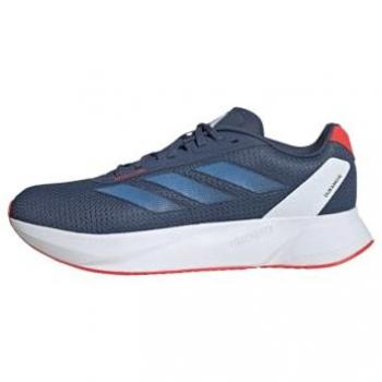 Adidas Zapatilla Duramo SL, Zapatillas de running para hombre, color azul marino con detalles en rojo brillante, talla 45 1/3 EU