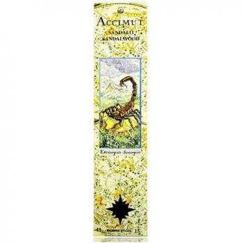 Radhe Shyam Accimut Scorpio Sándalo Incienso en Varitas 15 unidades
