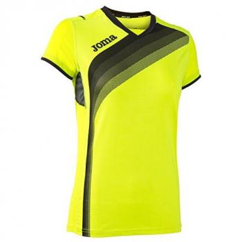 Joma - Camiseta Elite v Amarillo Fluor m/c para Mujer