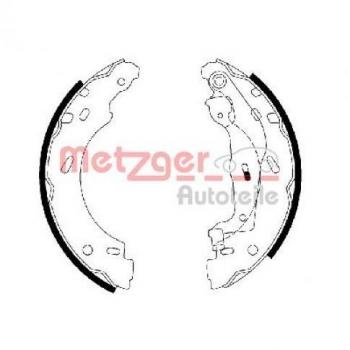 Juego de zapatas de freno traseras METZGER MG 112 para Smart Fortwo II