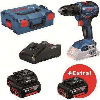 Taladro atornillador Bosch GSR18V-55 + 3x5.0Ah + L-Boxx