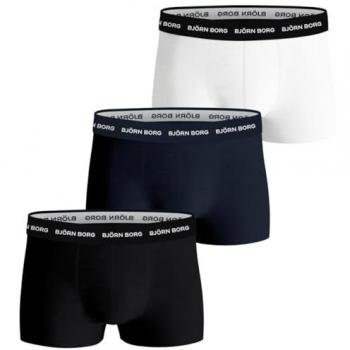 Björn Borg Cotton Stretch Trunk Boxer Shorts 3-Pack Men - Black, White, XXL