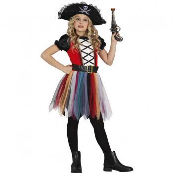 Disfraz de Chica Pirata Multicolor para niña