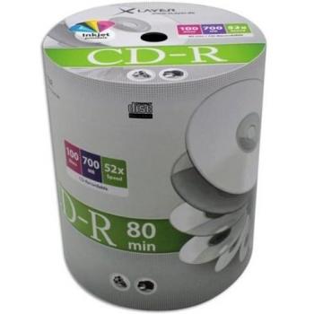 XLayer 105075 CD en Blanco CD-R 700 MB 100 Pieza
