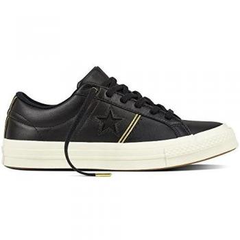 Converse Lifestyle One Star Ox Leather, Zapatillas de Deporte Unisex Adulto, Negro
