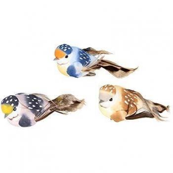 Pájaros Decorativos Naturaleza Multicolor - Set de 3 Piezas