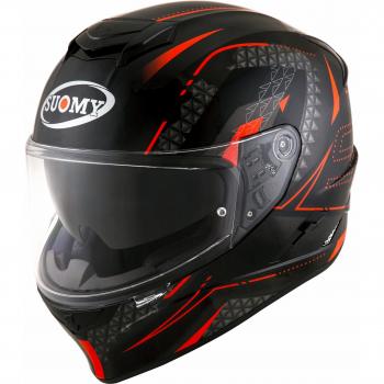 Suomy Casco Integral Stellar Shade Negro-Rojo XL