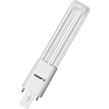 Lámpara LED DULUX S G23, 4.5W (sustituto de 9W), 450 lúmenes, luz cálida (3000K)