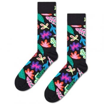 Calcetines de Crew con Hojas Negras
