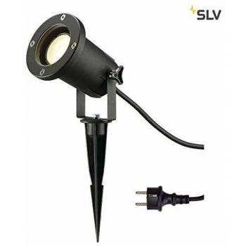 SLV Nautilus Spike XL 15 Black - Luminaire bollard 1x11W LED exchangeable, Energy-saving bulb, HV halogen GU10 11 W Black