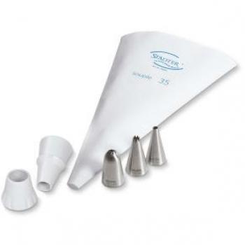 Rodillo de amasar de acero inoxidable Lurch, 1 unidad, resistente y duradero, fácil de limpiar, ideal para repostería y panadería