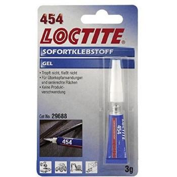 Loctite Pegamento instantáneo en Gel, Universal, 454, 3 g, 195906