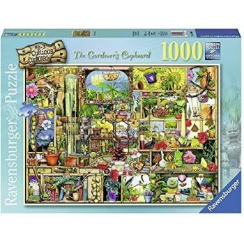 Ravensburger Curious Cupboards No.3 The Gardener’s Cupboard 1000 Pieces Jigsaw Puzzles for Adults and Kids Age 12 Years Up
