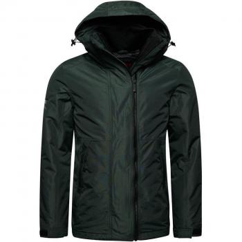 Chaqueta Cortavientos Yachter Windbreaker Verde con Capucha para Hombre