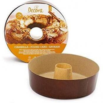 Decora 0320175 3 MOLDES SAVARIN DE Papel Ø 22X H 7 CM - 1KG