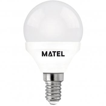 Bombilla LED esférica matel E14 5W RGB