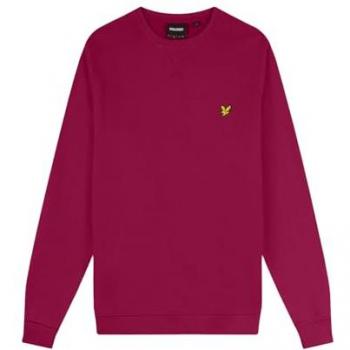 Lyle & Scott Men's Burgundy Crew Neck Sweatshirt - Size S