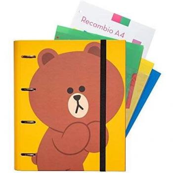 Grupo Erik - Carpeblock 4 anillas Line Friends