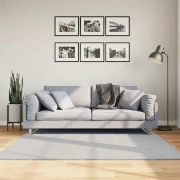 Alfombra corta Hal suave y lavable gris 160x160 cm