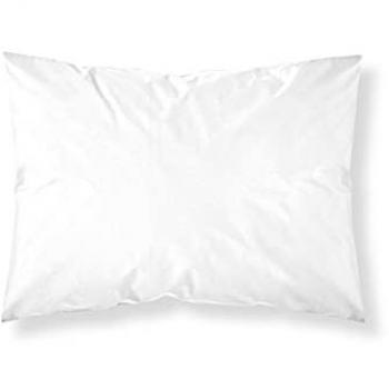 Funda de almohada 100% algodón liso blanco 175 hilos 50x80cm