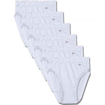 AVET 3324/Pack 6, Braguitas para Mujer, Blanco