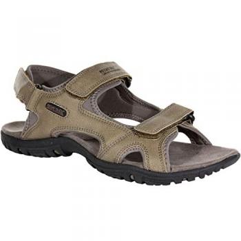 Regatta Men's Haris Lightweight Velcro Sandals in Walnut Treetop, Size UK 6.5