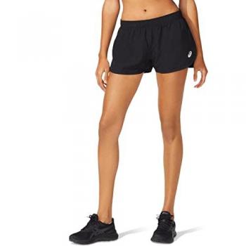 Pantalón Corto Running Asics Core Split 2012C340-001 para mujer en color negro, talla S