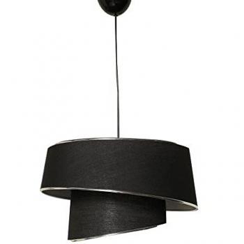 Lámpara de techo WELLHOME con estructura de metal en color plata y negro