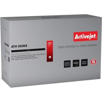 Tóner Activejet ATH-360NX Negro - Tóner compatible para impresoras láser, rendimiento de hasta 3,000 páginas, color negro, tecnología de impresión láser