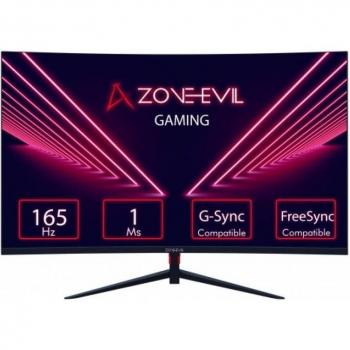 Zone Evil ZEAPGMVC2716501 27 Curved Gaming Monitor Full HD 1920 x 1080 LCD 165Hz 1ms FreeSync and G-Sync Compatible
