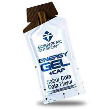 Gel Energético con Cafeína - 25g Sabor Cola, Carbohidratos y 80mg de Cafeína para Ciclismo y Running