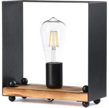 Lámpara de mesa SUSAN Madera y Metal negro
