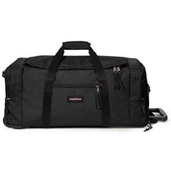Eastpak Leatherface M + Wheeled Duffel Bag, 69L Black