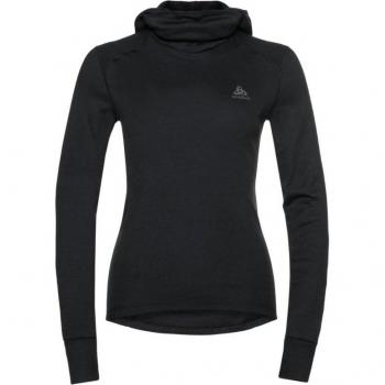 Camiseta Interior Manga Larga Odlo Active Warm Eco con Pasamontañas Negra Mujer - L