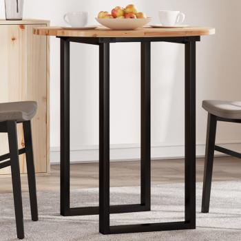 Tablero de mesa redondo de madera maciza de acacia Ø70x2 cm color marrón