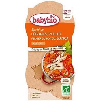 Babybio Bols mitonné de légumes, poulet et quinoa 2x200g