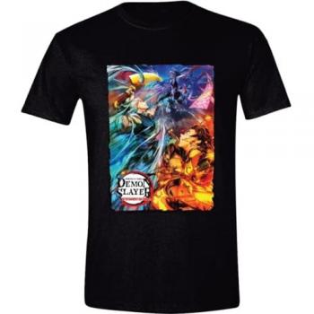 Camiseta Demon Slayer Kimetsu no Yaiba adulto de batalla para PCmerch, 100% algodón, diseño gráfico impreso, disponible en varias tallas y colores