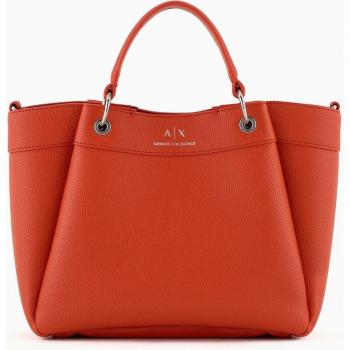 Bolso Shopping rojo Armani Exchange con bandolera ajustable y logo distintivo