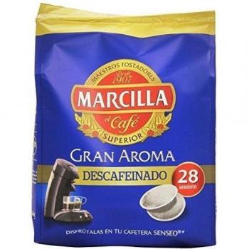 Marcilla Gran Aroma Descafeinado - Pack de 5, Monodosis Senseo 4051670