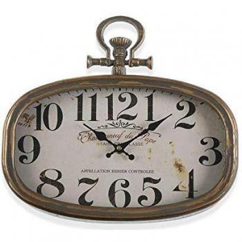 Reloj de Pared Decorativo Versa Chateau Metaal para Salón o Cocina (35 x 6 x 32,5 cm)