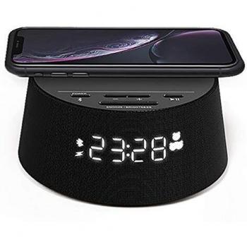 Philips Reloj Despertador PR702/12 Reloj Despertador con Cargador de teléfono inalámbrico