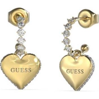 Pendientes Guess Falling in love de acero dorado