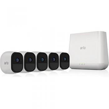 Arlo Pro VMS4430 - Sistema de seguridad y vigilancia de 5 cámaras sin cables con estación base y sirena