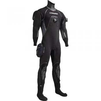 Cressi Traje Seco Desert Hombre 4mm HD - Traje Seco para Buceo, Negro/Gris, XL/5