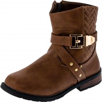 Unbekannt - Botas de Material Sintético para niña, color marrón, talla 35